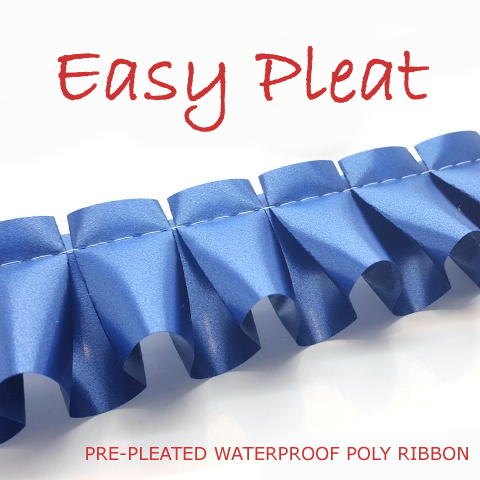 Pre-Pleated Poly Ribbons
