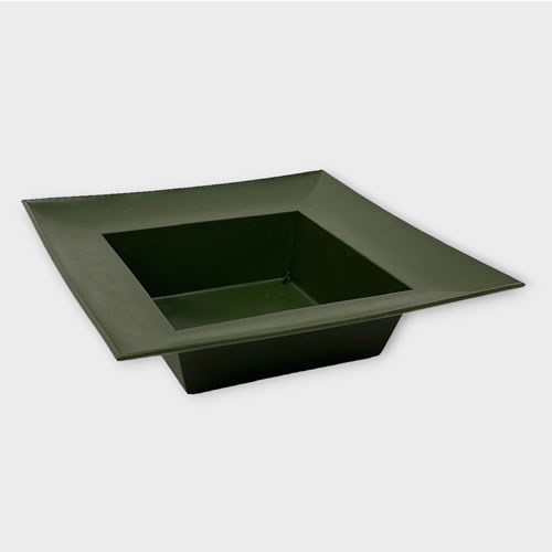 Plastic Square Designer Bowl Green