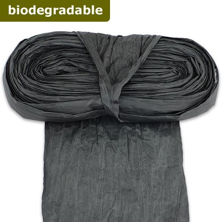 Ribbon Bio Paper Crush Black - 20m