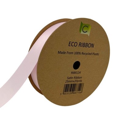 Ribbon ECO Satin Pink - 25mm