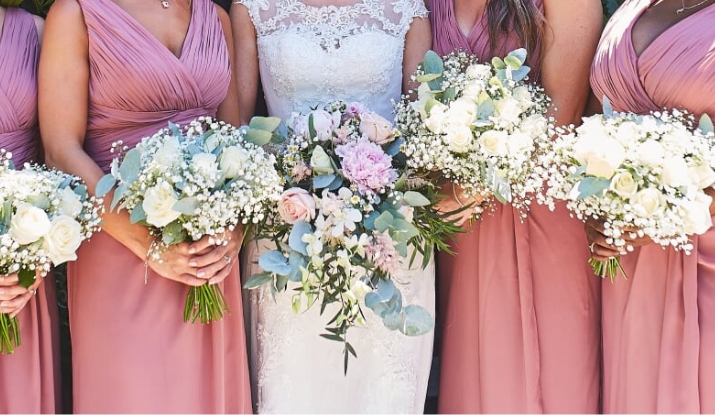 Bride and Bridesmaids Bouquets