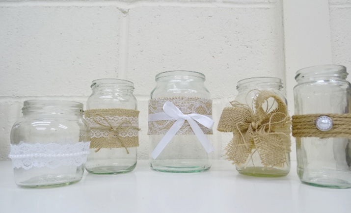 How To Make Wedding Jam Jar Arrangements Wholesale Flowers Uk Direct