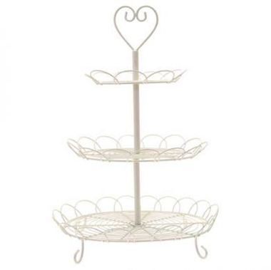 3 Tier Cream Cake Stand