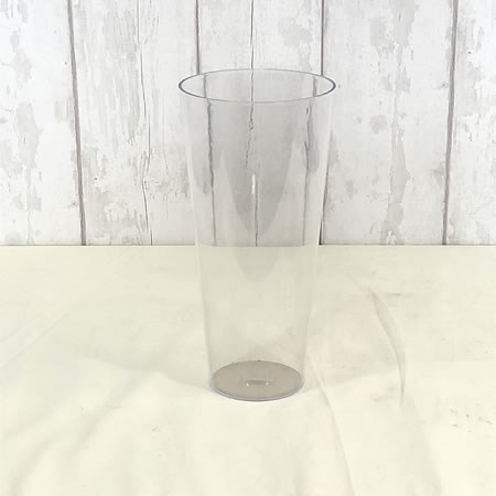 Acrylic Conical Vase Clear 35cm