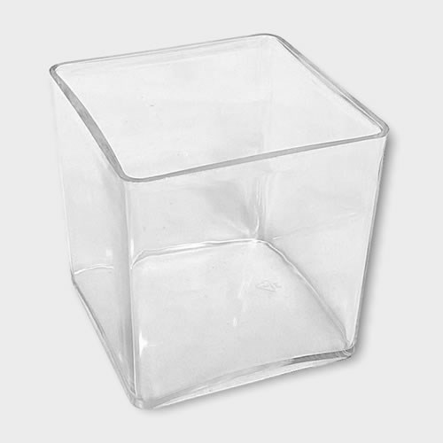 Acrylic Cube Vase 10cm Wholesale Dutch Flowers Direct & Florist Supplies UK