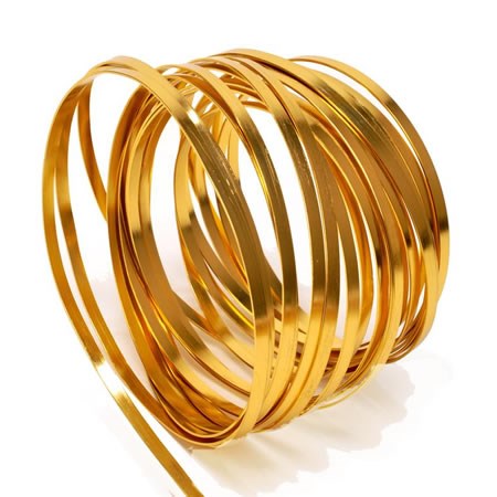 Wire - Aluminium Gold (Flat)