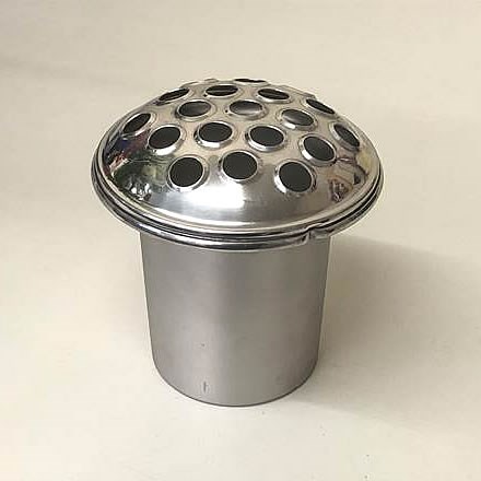 Aluminium Grave Vase Container 17cm