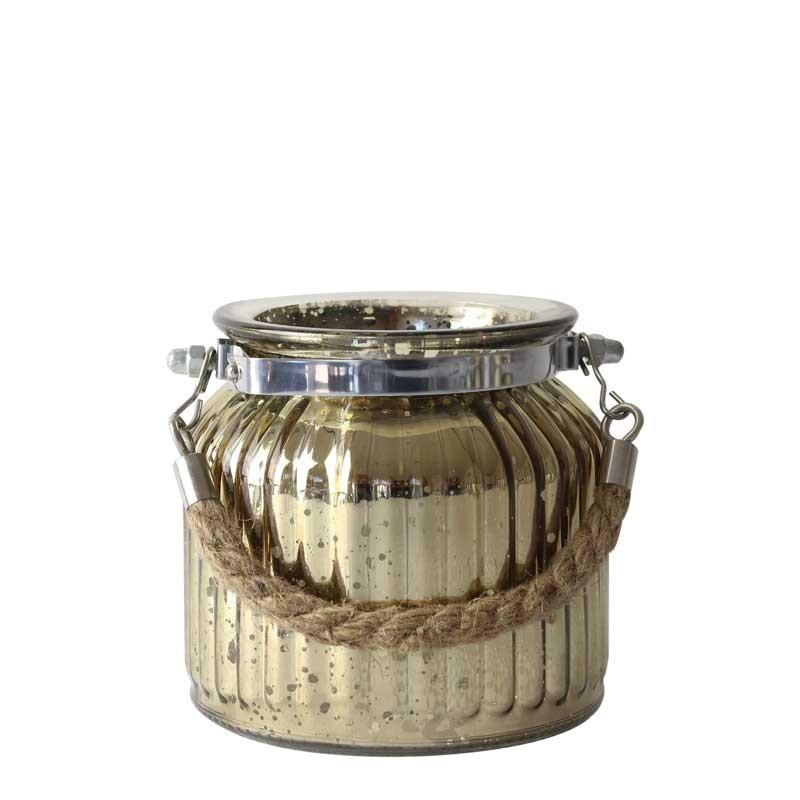 Glass Jar Antique Gold (Small)
