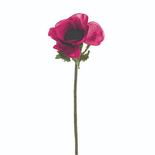 Artificial Faux Anemone - Deep Pink 