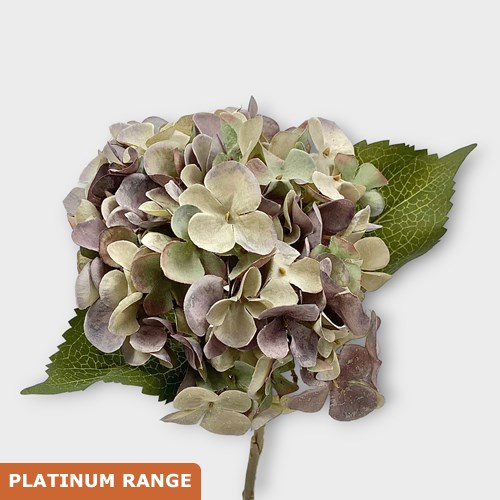 Artificial Faux Hydrangea Autumn Lilac