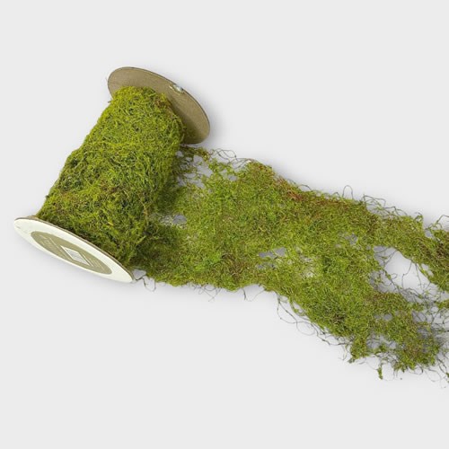 Artificial Faux Silk Flowers & Foliage UK Artificial Moss Roll 15cm