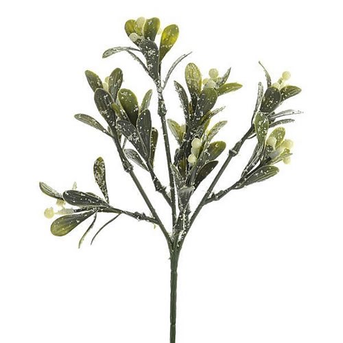 Artificial Frosted Mistletoe Spray