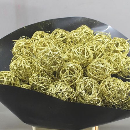 BRUNCH BALL STEMS - GOLD GLITTER
