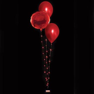 Balloon Lites - Red Triple Light Set