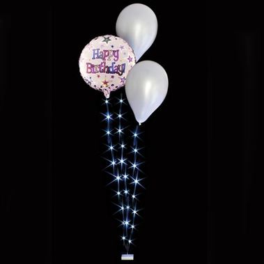 Balloon Lites - White Triple Light Set