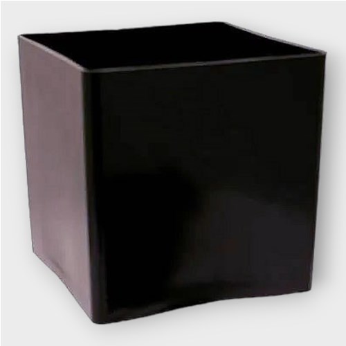 Acrylic Cube Vase Black 15cm Wholesale Dutch Flowers Direct & Florist Supplies UK