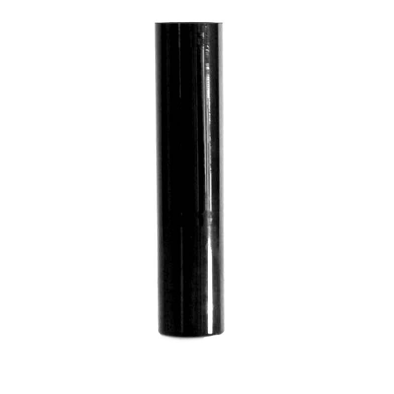 Glass Cylinder Vase Black - 18 x 4cm 