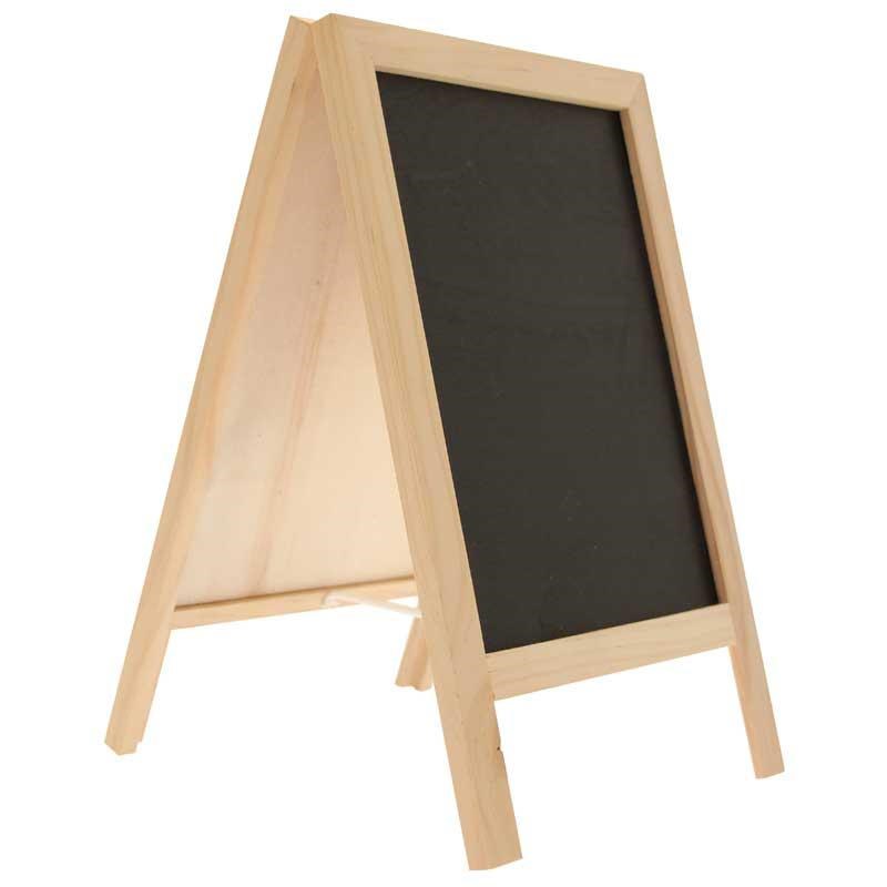 Blackboard Easel Large Natural (Double Sided)