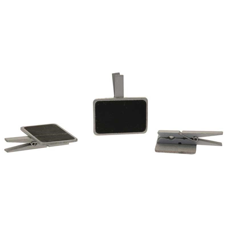 Blackboards on Pegs Silver (3 Pack)