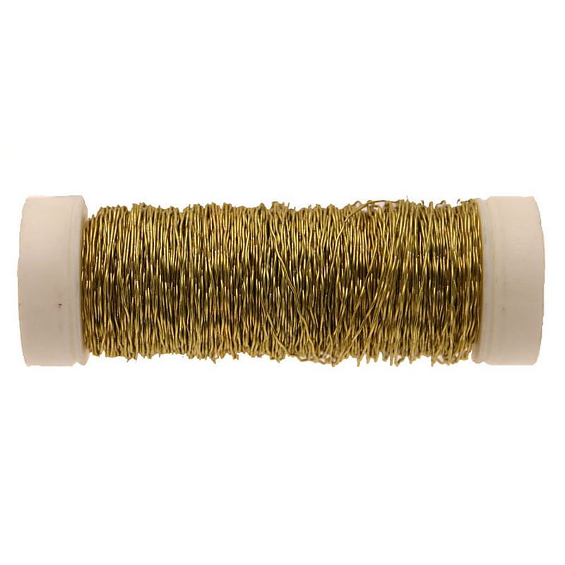 Bullion Wire Lemon Yellow Florist Supplies Floristry Wire