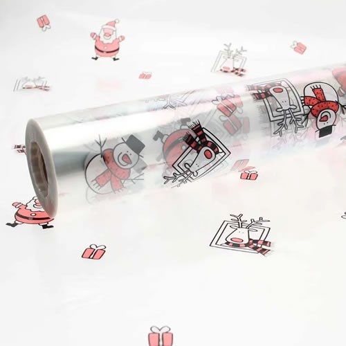 Cellophane Roll - Santa & Snowman