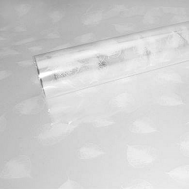 Cellophane Roll - Printed White Leaf