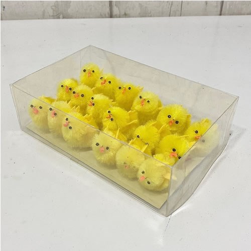 Fluffy Easter Chicks 4cm (Boxes of 18)