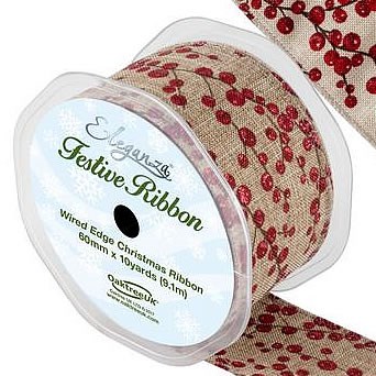 Ribbon Christmas - Red Berry Design