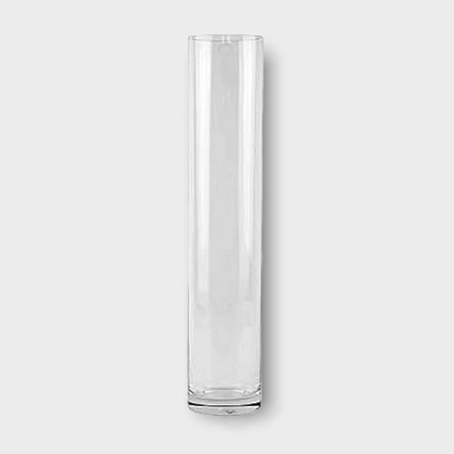 Glass Cylinder Vase 50x10cm Glassware Home Decor Wholesale Florist Supplies UK