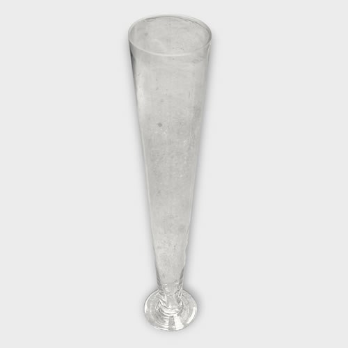 Clearance Item - Glass Conical Vase 59.5cm - Ex Rental