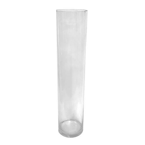 Clearance Item - Glass Cylinder Vase chipped 65 x 14.5cm