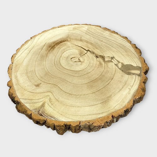 Clearance Item - Wood Slice 33-37 x 3.5cm Repaired/Cracked