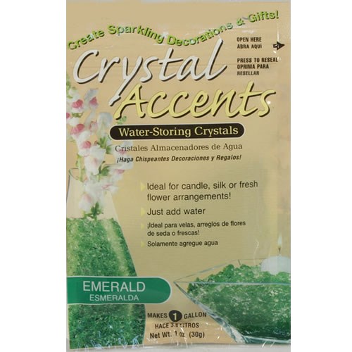 Crystal Accents Water Pearls - Emerald Green
