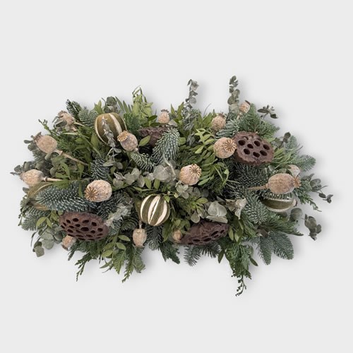 DIY Low Rustic Table Arrangement Kit (on 12" Foam Kasket)