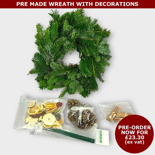 DIY Pre Made Wreath with decorating components Kit - Call to Pre Order 