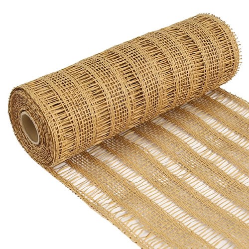 Deco Mesh Burlap - Natural Stripe 25cm x 4.57m