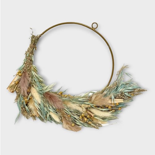 Flower Hoop - Sage 25cm (Dried)