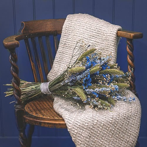 DIY Dried Flower Blue Mixed Bunch