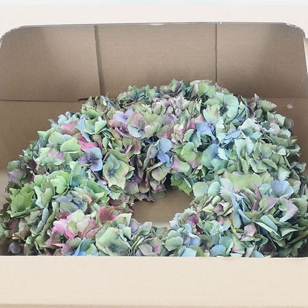 Dried Hydrangea Ring 35cm