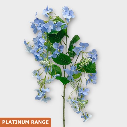 Artificial Faux Hydrangea Trailing Bolero Blue