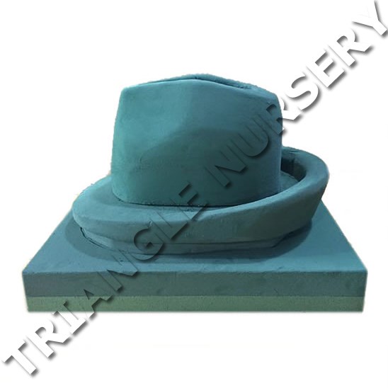 Floral Foam Trilby Hat (3D)