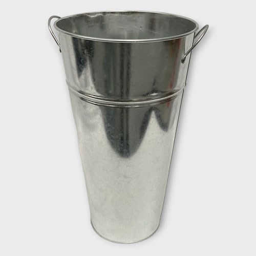 Galvanised Vase 36cm