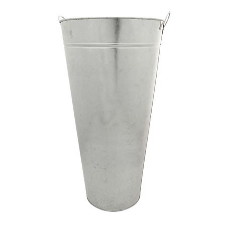 Galvanised Vase With Ears