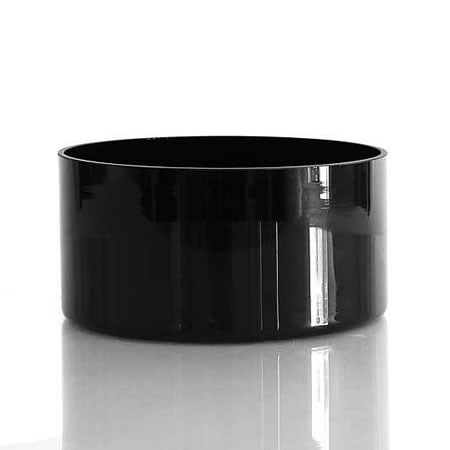 Glass Bowl Black - 20cm x 10cm