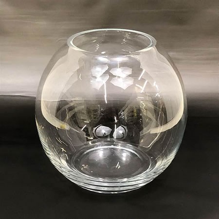 Glass Fish Bowl Vase - 22 x 20cm