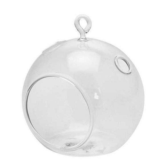 Glass Hanging Tealight Bubble - 10x11cm