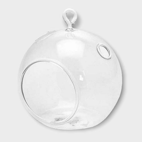 Glass Hanging Tealight Bubble - 10x11cm