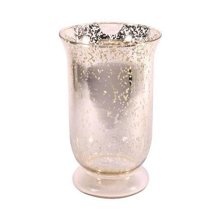 Glass Hurricane Vase Champagne - 25cm