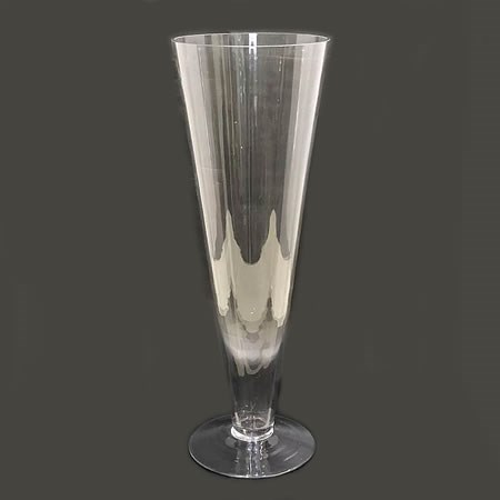 Glass Conical Vase - 63cm