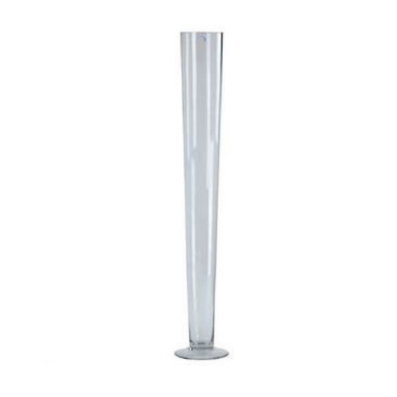 Glass Conical Vase - 80cm